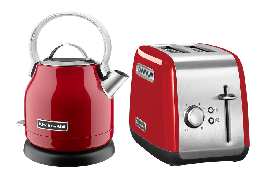 artisan wasserkocher kek1222 125 l 2-scheiben-toaster kmt2115 bundle