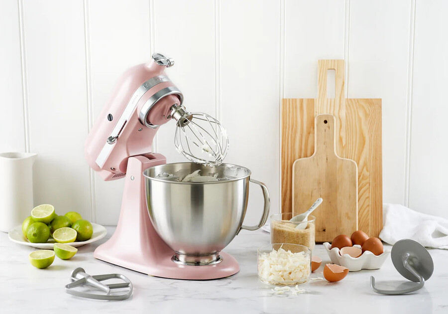artisan standmixer mit kippbarem motorkopf ksm192 metall-fleischwolf-aufsatz b