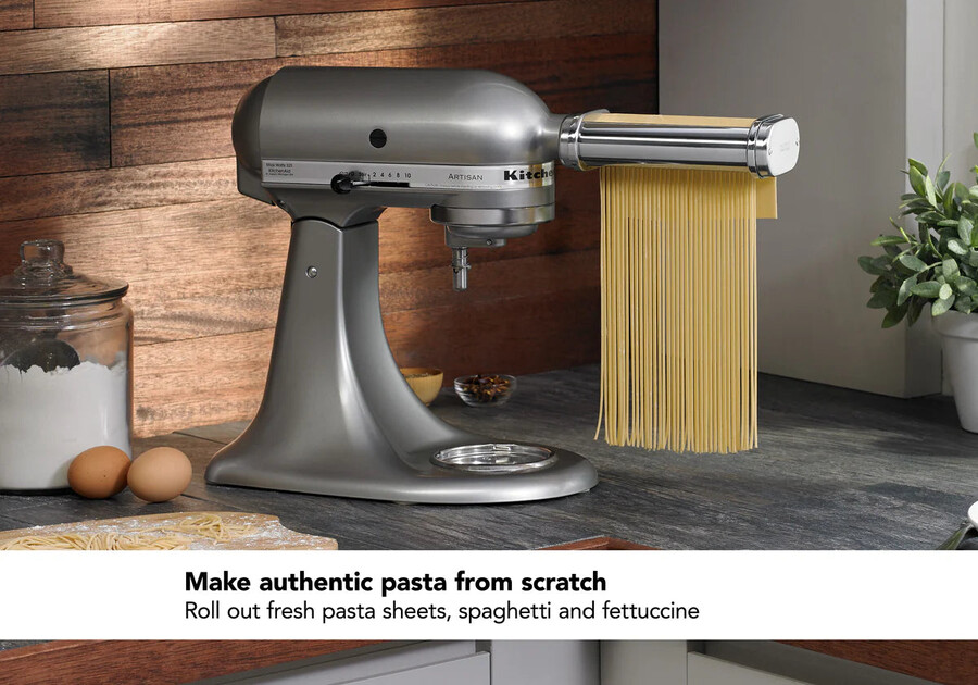 artisan küchenmaschine mit kippbarem motorkopf ksm192 3-teiliges pasta-aufsatz-set