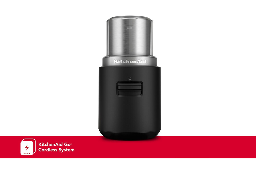 kabellose kaffeemühle schwarz matt