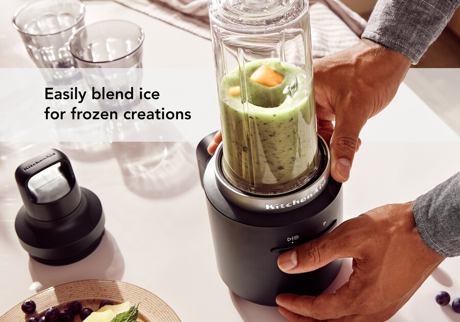 kabelloser personal blender ohne akku mattschwarz