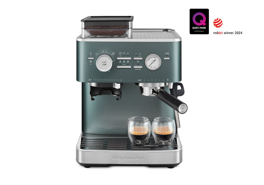 halbautomatische espressomaschine mit kegelmahlwerk