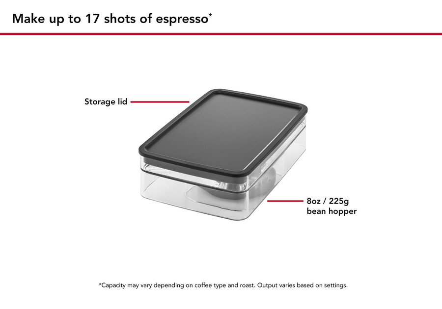 halbautomatische espressomaschine mit kegelmahlwerk