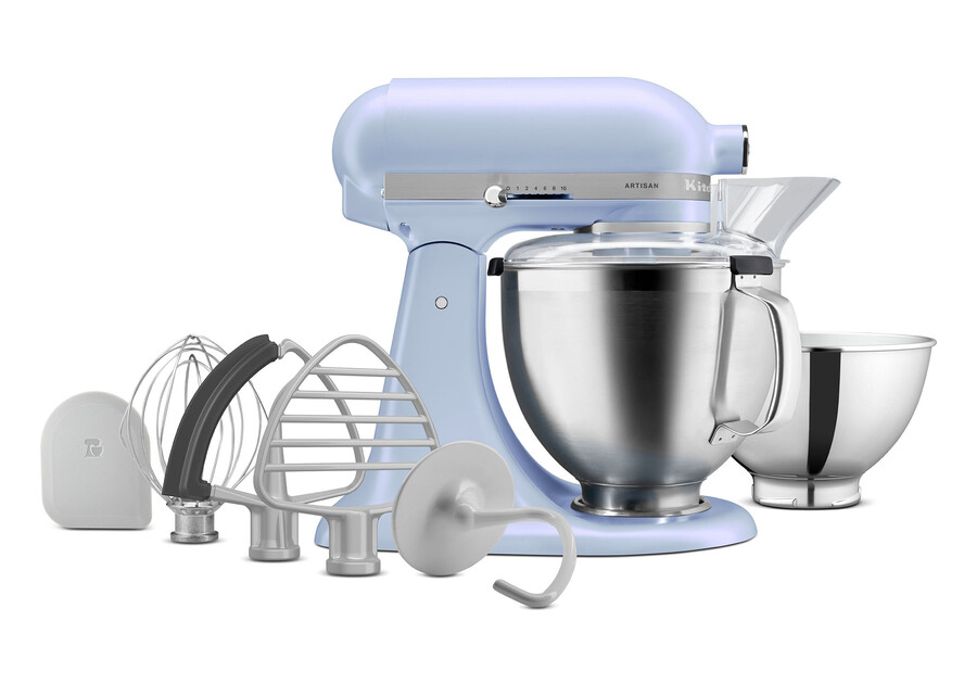 artisan standmixer mit kippbarem kopf - blue salt ksm195